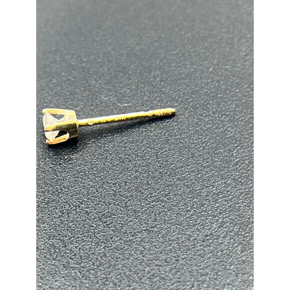 Classic 14k Yellow Gold Prong Set Diamond Stud Earrings, 3mm, .60 Grans - Picture 11 of 12